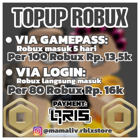 akun tumile gak bisa topup Kepercayaan nomor satu robux per level entah 1GB atau 10GB robux langganan premium dan kualitas juara image 3